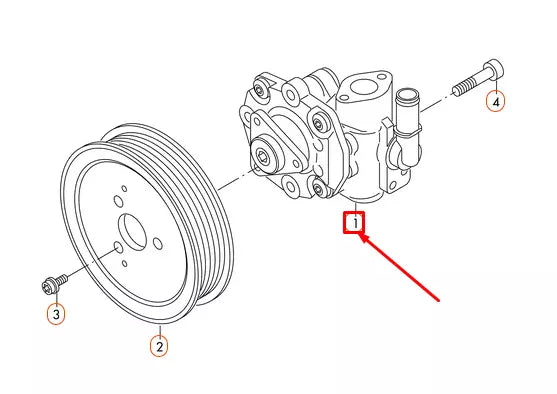 NEW VOLKSWAGEN TOUAREG 7P ENGINE VANE PUMP 7P6422154B ORIGINAL
