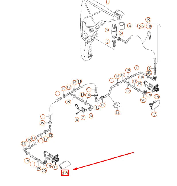 NEW AUDI RS6 C7 RIGHT SIDE HEADLIGHT WASHER COVER CAP 4G0955276JGRU ORIGINAL