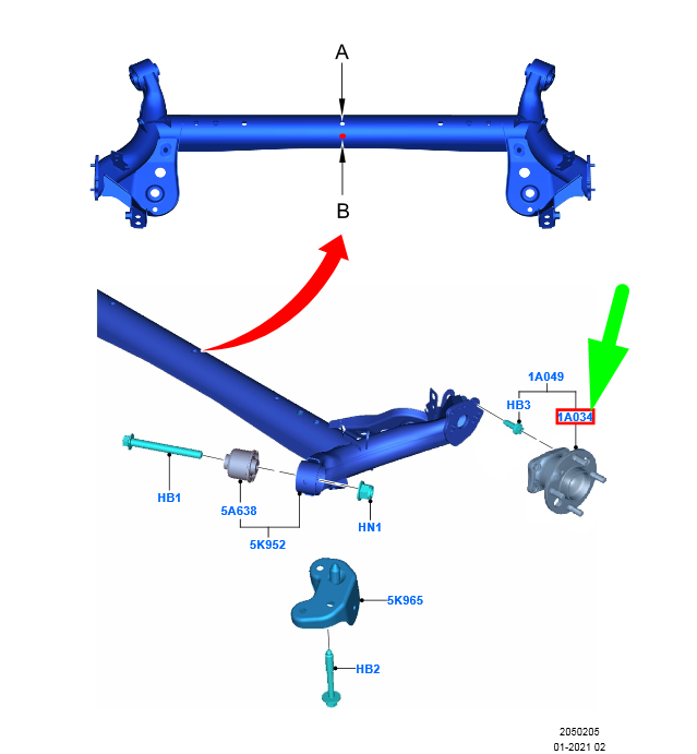 new ford fiesta wt mk6 rear wheel bearing repair kit 2126980 original