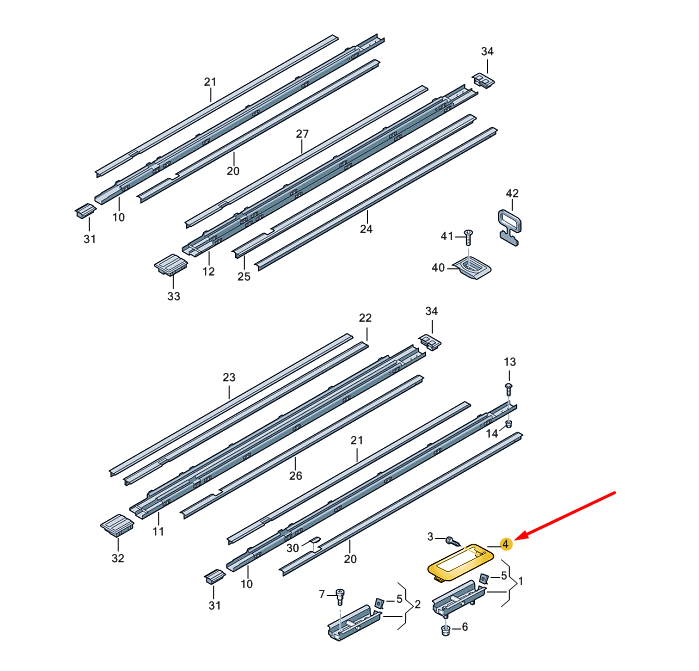 NEW VW TRANSPORTER T5 1. SEAT BENCH FLOOR MOUNT COVER 7H08830875R5 ORIGINAL