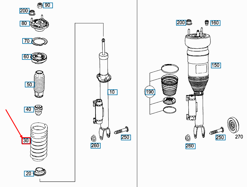 new mercedes-benz e w213 front coil spring a2133210704 original