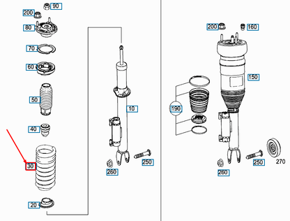 new mercedes-benz e w213 front coil spring a2133210704 original