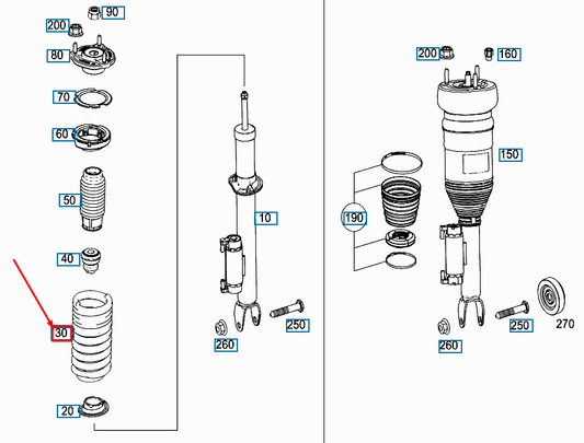 new mercedes-benz e w213 front coil spring a2133210704 original