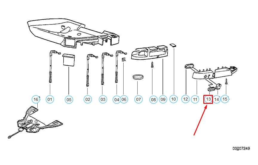 NEW BMW 3 E36 FRONT SEAT ADJUSTMENT BUTTON 61311379369 1379369 ORIGINAL