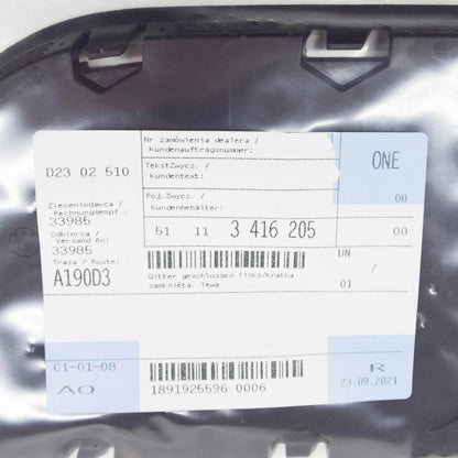 NEW BMW X3 E83 FRONT BUMPER GRILLE GRILL LEFT 51113416205 3416205 ORIGINAL