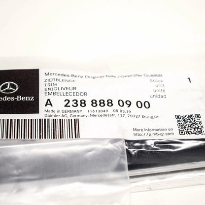 NEW MB E W213 FRONT BUMPER LEFT CHROME MOULDING TRIM A2388880900 ORIGINAL