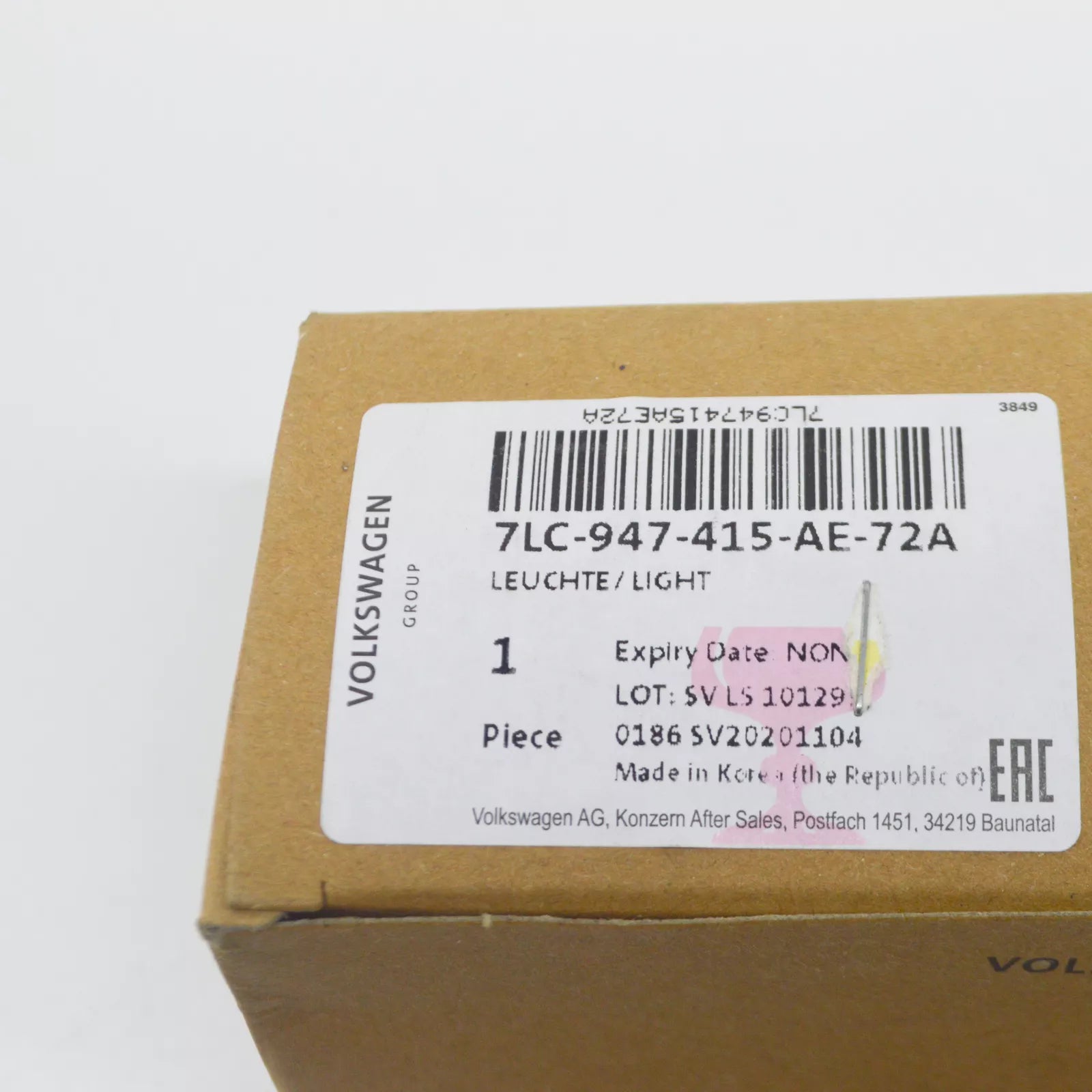 NEW VW TRANSPORTER T6 ENTRY LIGHTING CALIFORNIA LETTERING 7LC947415AE72A