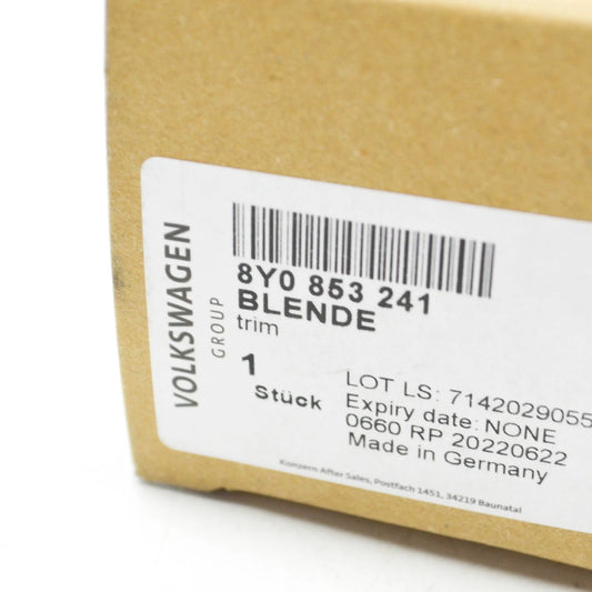 NEW AUDI A3 SPORTBACK 8YA FRONT LEFT WING PLASTIC TRIM 8Y0853241 ORIGINAL