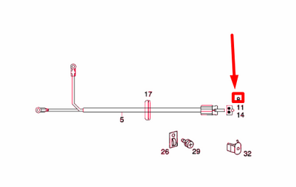 NEW MERCEDES-BENZ SL R129 HEATED REAR WINDOW PANE PLUG A0125450528 ORIGINAL