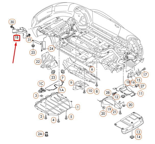 NEW AUDI TT RS 8J FRONT LEFT BUMPER AIR GUIDE CHANNEL 8J0825319B