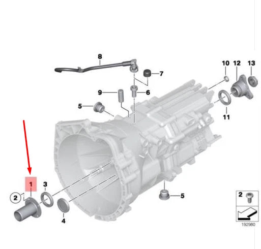 NEW BMW 1 F20 GUIDE BUSH 23117589987 7589987 ORIGINAL