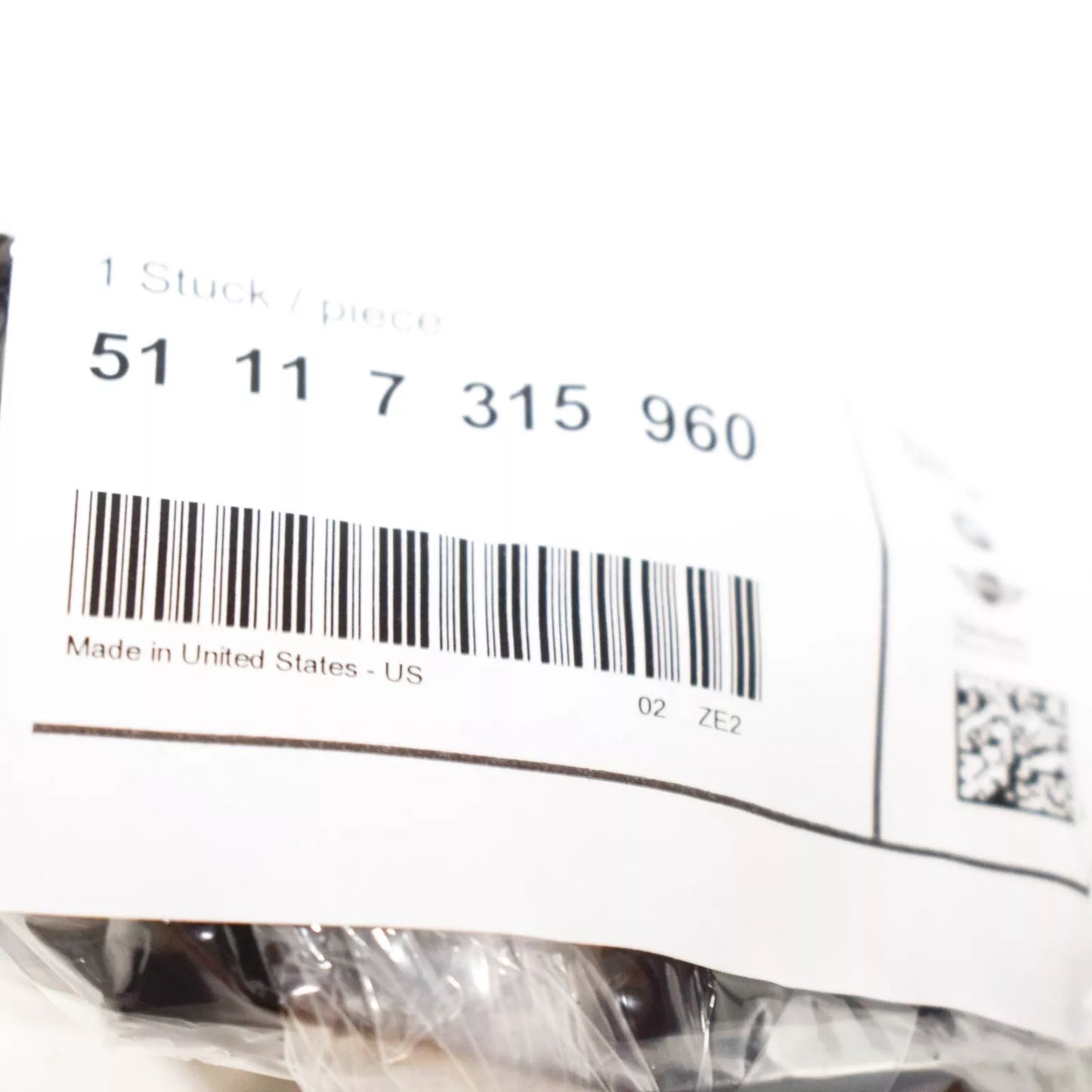 NEW BMW X5 F15 FRONT SUPPORT RIGHT INSERT 51117315960 ORIGINAL