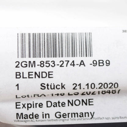 NEW VOLKSWAGEN T-CROSS C11 FRONT RIGHT MIRROR TRIM CORNER 2GM853274A9B9 ORIGINAL