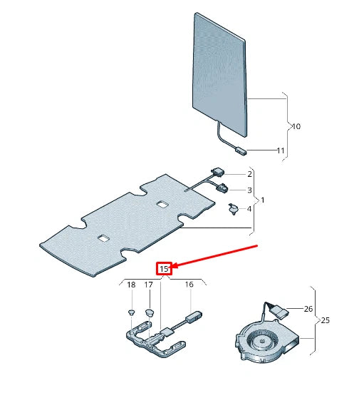 NEW VOLKSWAGEN ARTEON 3H7 PASSENGER SIDE PRESSURE SENSOR 8S0963553D