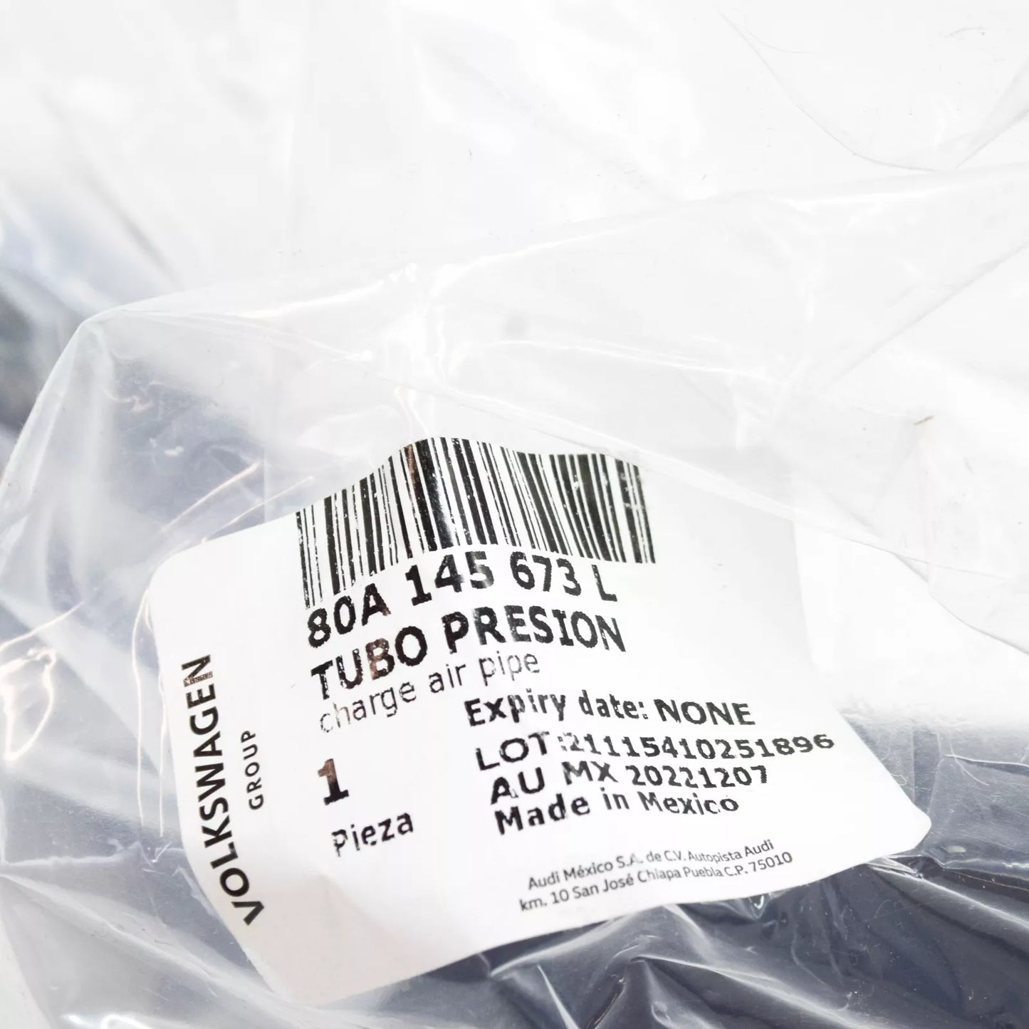 NEW AUDI Q5 FY LEFT SIDE INTERCOOLER HOSE 80A145673L ORIGINAL