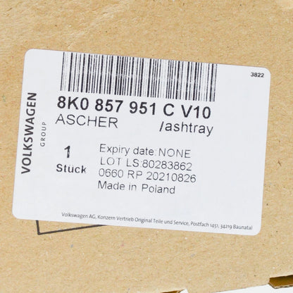 NEW AUDI A4 B8 FRONT CONSOLE ASHTRAY 8K0857951CV10 8K0857951C V10