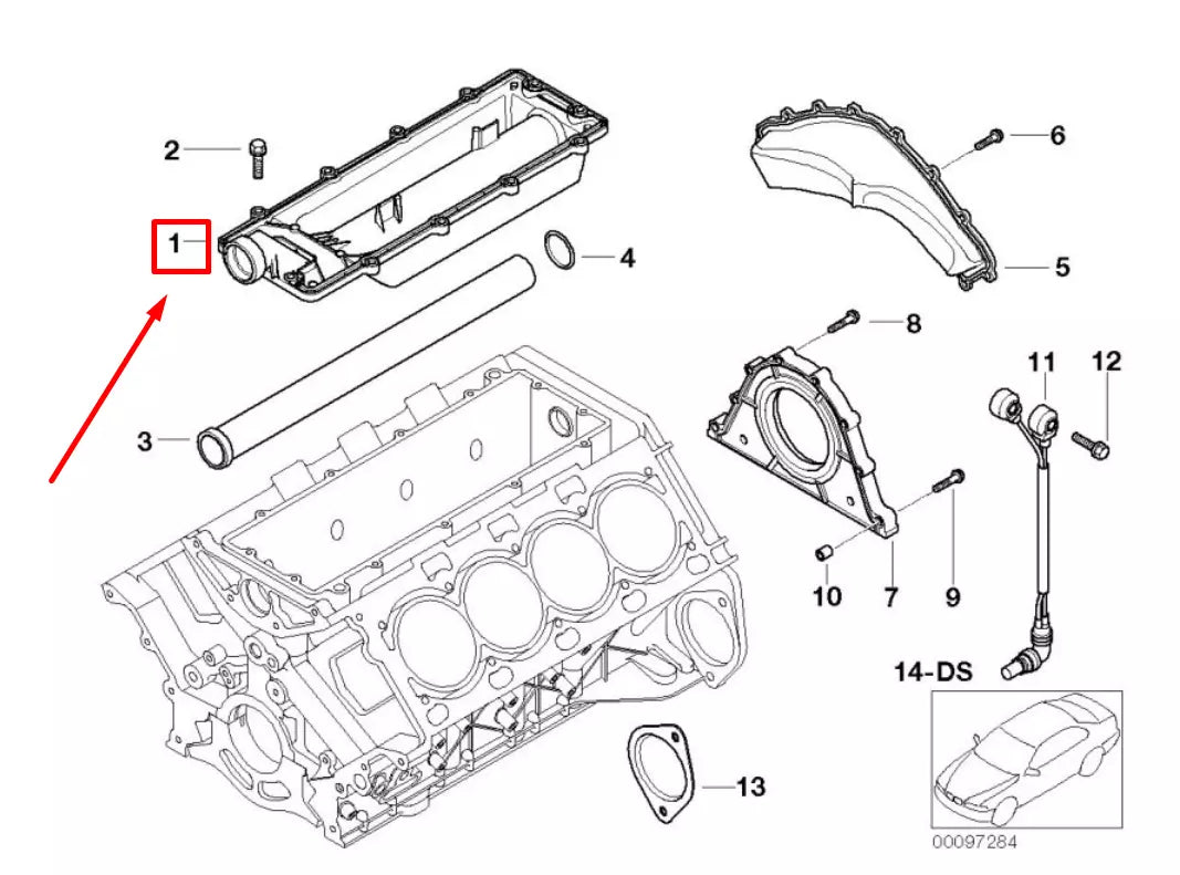 NEW BMW 5 E60 VALLEY PAN COVER 7507278 11147507278 ORIGINAL