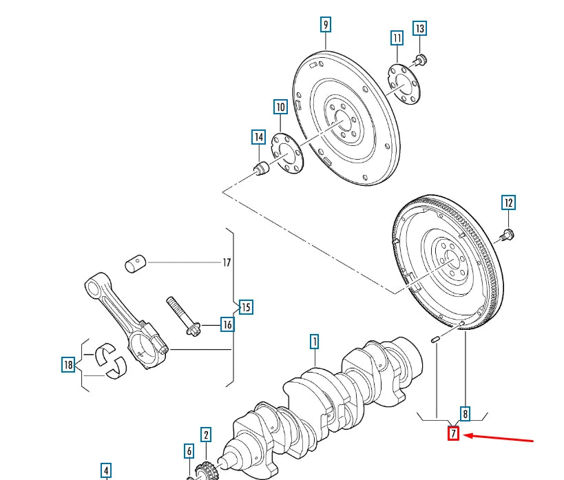 NEW VOLKSWAGEN JETTA A6 FLYWHEEL 036105269M ORIGINAL