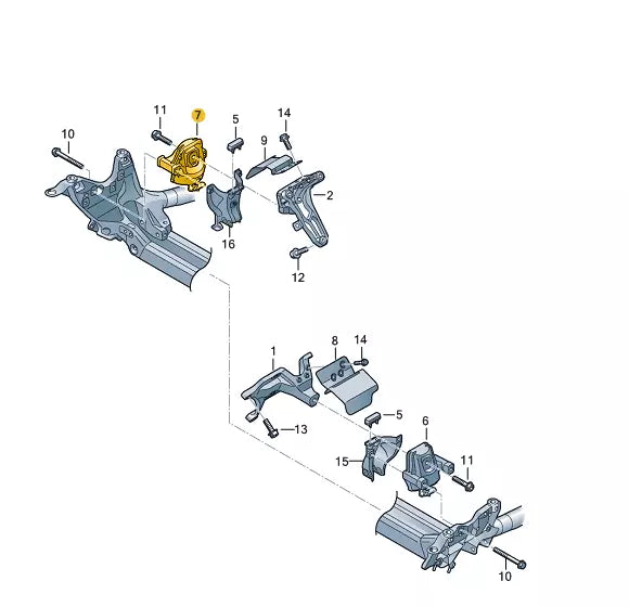 NEW AUDI A6 C7 RIGHT ELECTRIC ENGINE MOUNT 4H0199384B ORIGINAL