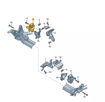 NEW AUDI A6 C7 RIGHT ELECTRIC ENGINE MOUNT 4H0199384B ORIGINAL