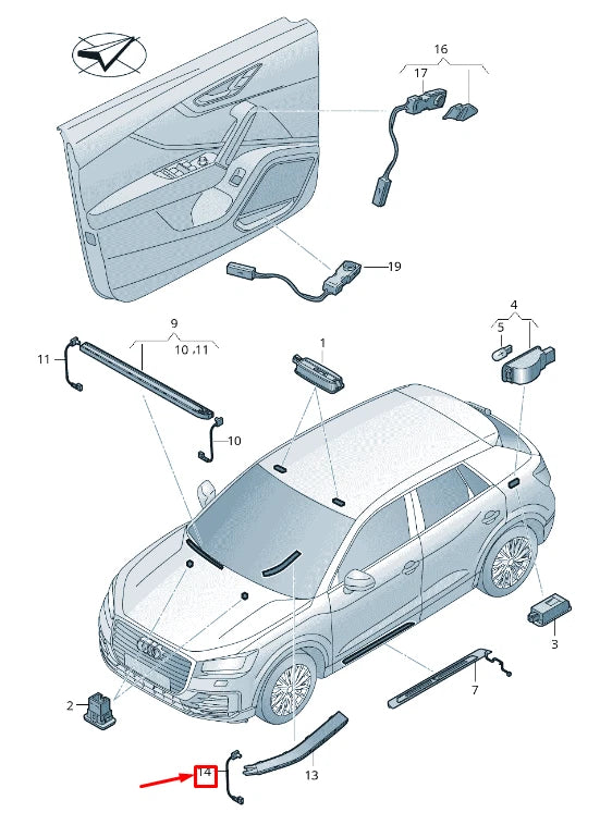 NEW AUDI Q2 GA LED MODULE 81A947356K