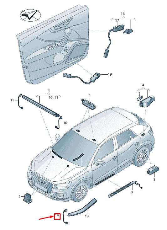 NEW AUDI Q2 GA LED MODULE 81A947356K