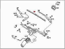 NEW MERCEDES-BENZ C-CLASS S205 REAR WINDOW WIPER BLADE A2058200545 ORIGINAL
