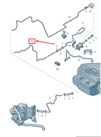 NEW AUDI A4 ALLROAD B8 FUEL LINE 8K0261191P