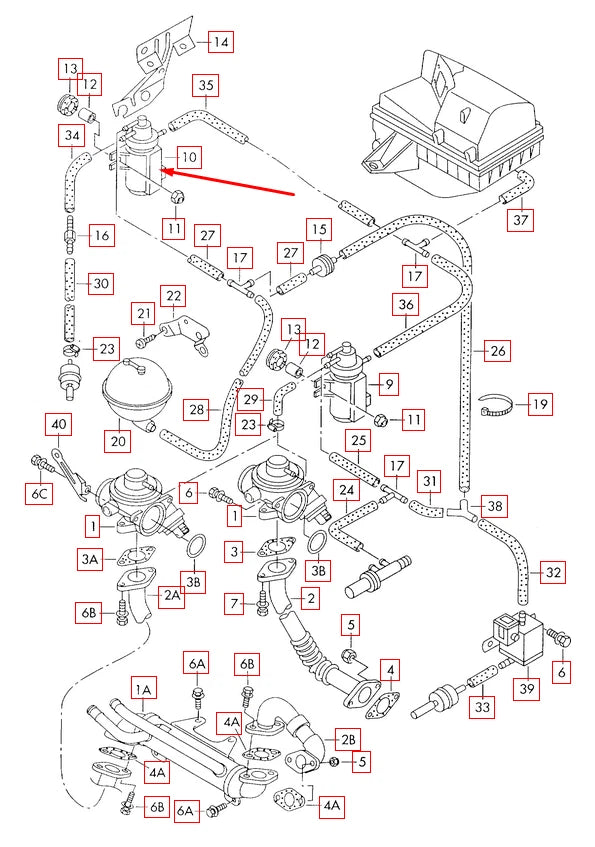 NEW VW GOLF MK4 TURBO BOOST PRESSURE SOLENOID 1K0906627E 1.9TDI