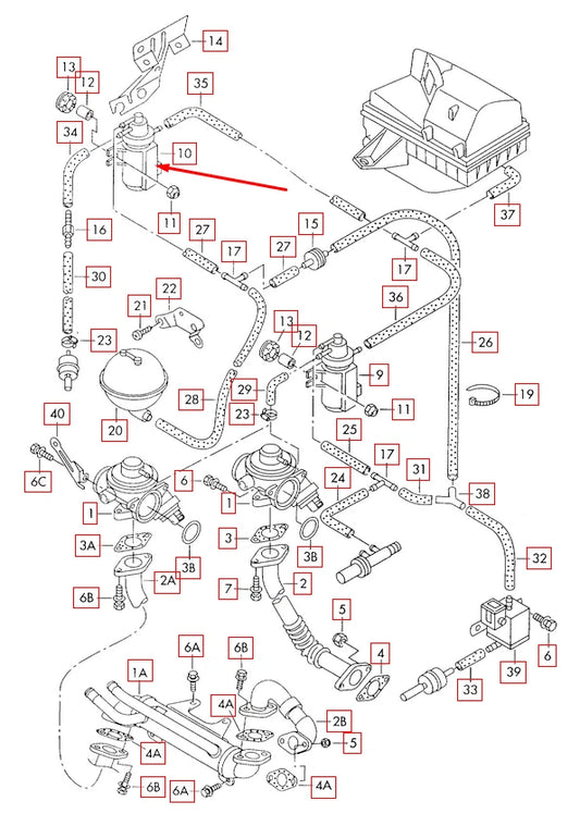 NEW VW GOLF MK4 TURBO BOOST PRESSURE SOLENOID 1K0906627E 1.9TDI