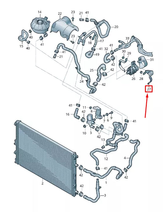 NEW AUDI Q7 4M ENGINE ADDITIONAL COOLANT PUMP BRACKET 4M0121240AH