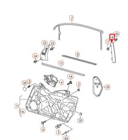 NEW VW GOLF MK6 LEFT DOOR B PILLAR TRIM 5K3837901A041 ORIGINAL