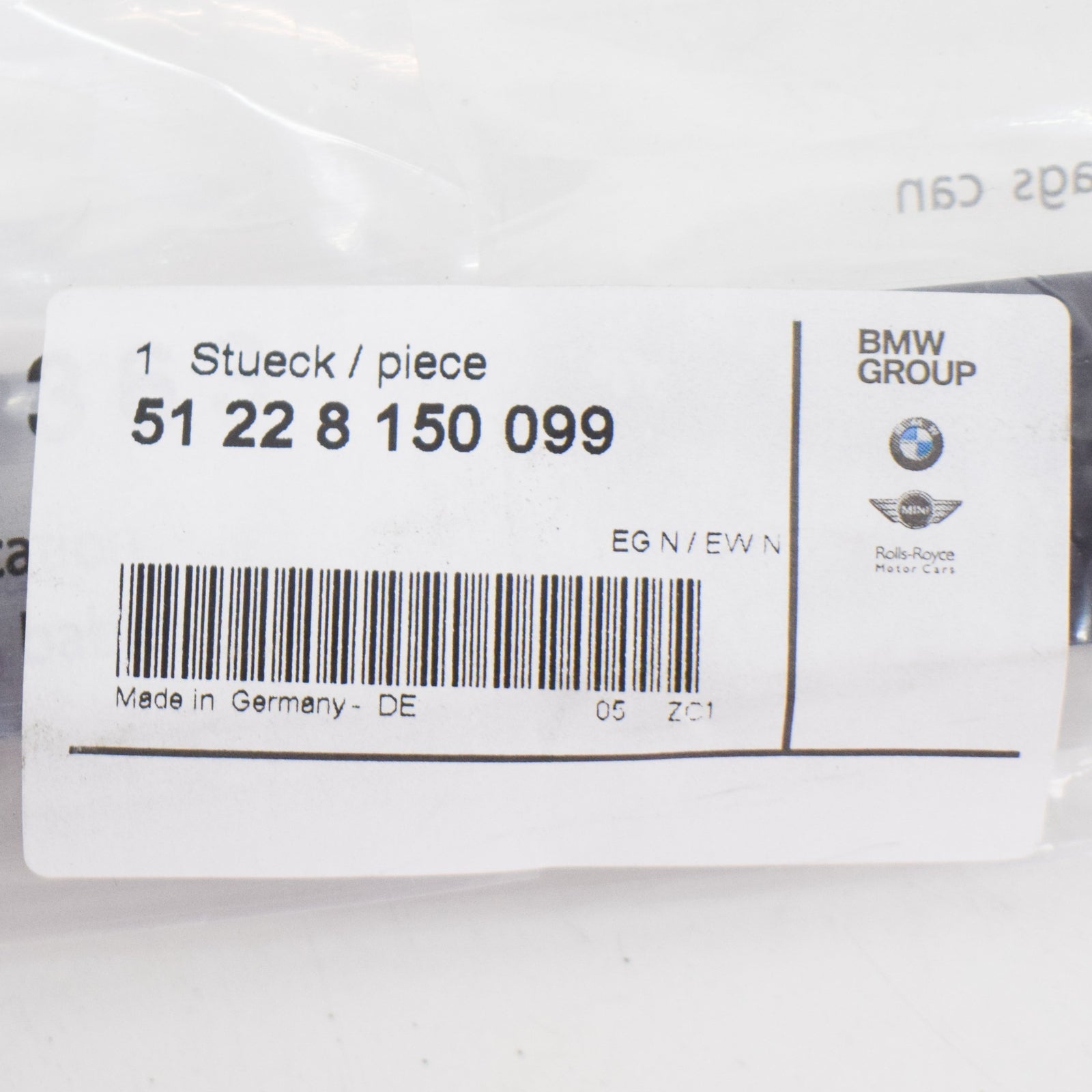 new bmw 7 e38 rear left lower door seal 51228150099 8150099 original