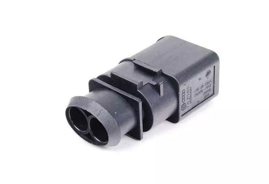 NEW VOLKSWAGEN EOS RADIATOR FAN FLAT CONNECTOR HOUSING 2 PIN 1J0973852 ORIGINAL