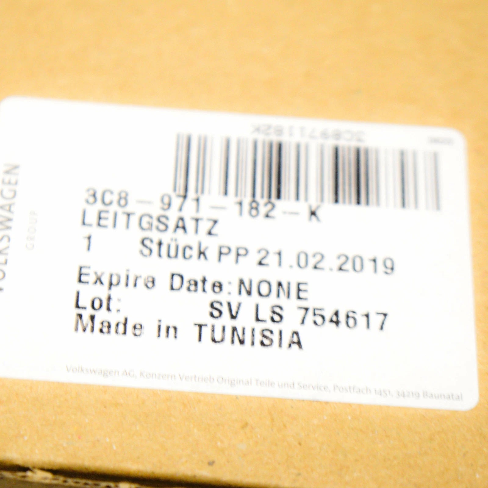 NEW VW CC REAR TAILGATE WITH REVERSING CAMERA LEFT CABLE SET 3C8971182K