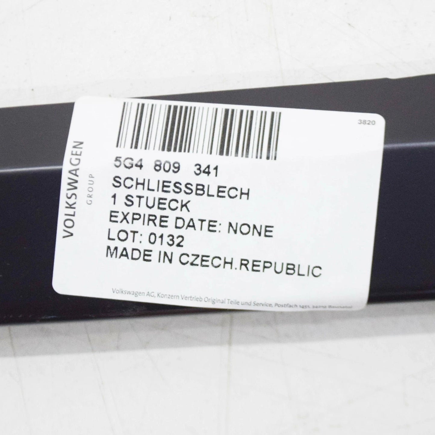 NEW VW GOLF MK7 LEFT LOWER SIDE MEMBER CLOSING PLATE 5G4809341