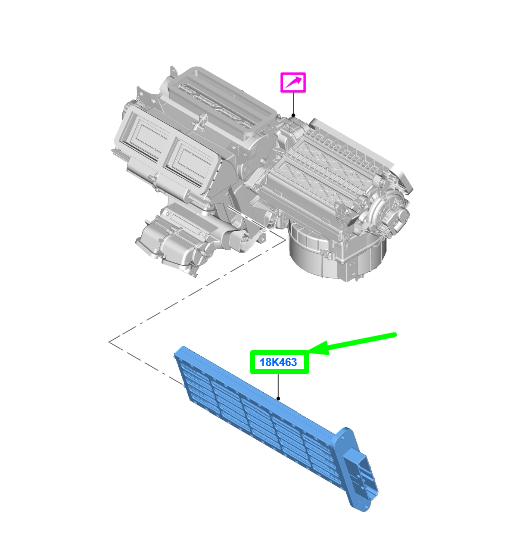 new ford mondeo mk5 auxiliary heater assy 1861334 dg9h-18d612-ab original