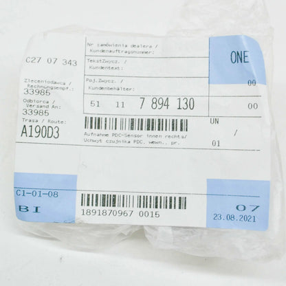 NEW BMW 3 E90 FRONT RIGHT PARKTRONIC HOLDER 7894130 51117894130 2010 ORIGINAL