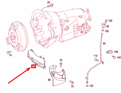 NEW MERCEDES-BENZ CL C215 CRANKCASE BELOW CLOSING COVER A1370140033 ORIGINAL