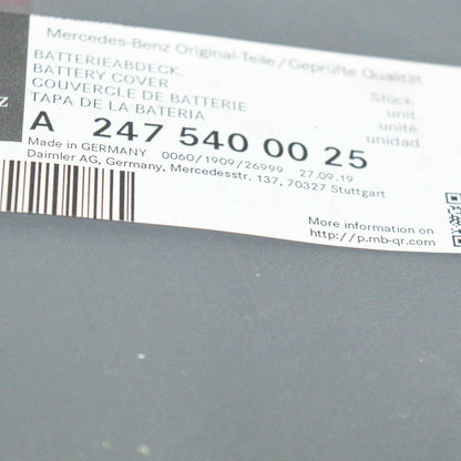 NEW MERCEDES-BENZ A W177 UPPER BATTERY COVER A2475400025 ORIGINAL