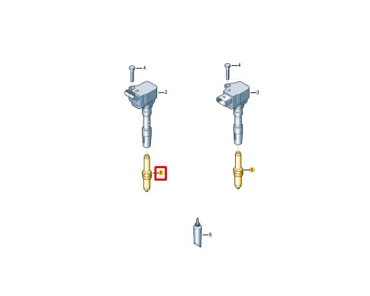 NEW VOLKSWAGEN TERAMONT X SPARK GLOW PLUG 07P905601 ORIGINAL