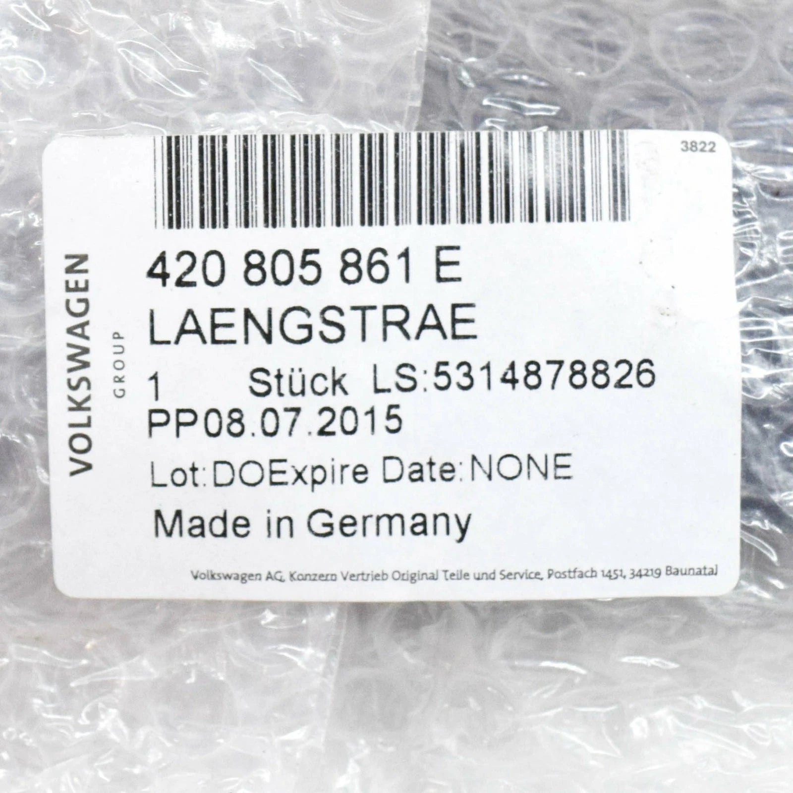 NEW AUDI R8 42 FRONT LEFT INNER SIDE MEMBER FOR WHEEL HOUSING 420805861E