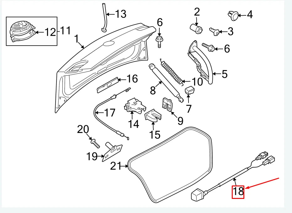 NEW VW PASSAT B7 36 REAR VIEW CAMERA 3C8980551A ORIGINAL