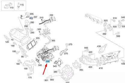NEW MERCEDES-BENZ C W204 BYPASS VALVE A6511400502