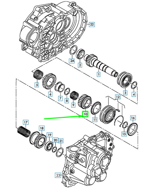 new volkswagen passat b8 3g 6th change gear 02m311349an original