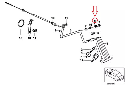 NEW BMW Z3 E36 ACCELARATOR PEDAL SPRINGS REPAIR KIT 35419068655 ORIGINAL