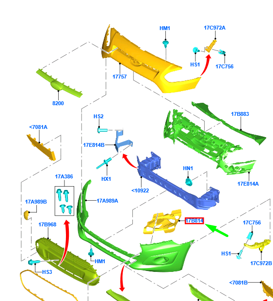 new ford tourneo connect mk2 front right grill 1864730 dt11-19952-aaa original