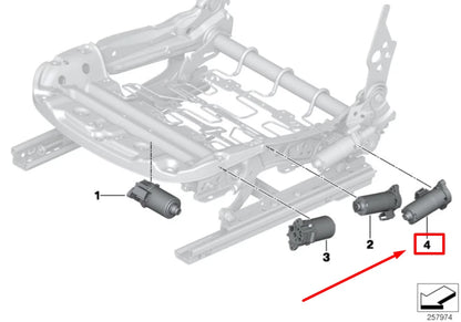 NEW BMW 2 F23 FRONT RIGHT SEAT BACKREST ADJUSTMENT 52107325532 7325532 ORIGINAL