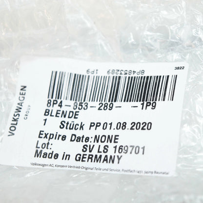 NEW AUDI A3 8P FRONT LEFT DOOR EXTERIOR B-PILLAR TRIM 8P48532891P9 2008