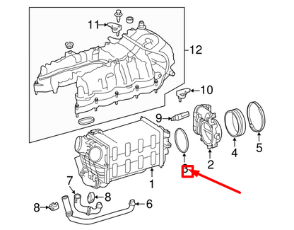 new mm cls c218 fuel injection throttle body mounting gasket a2721412680
